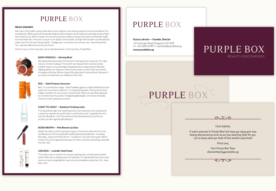 Claire Coullon // Purple Box